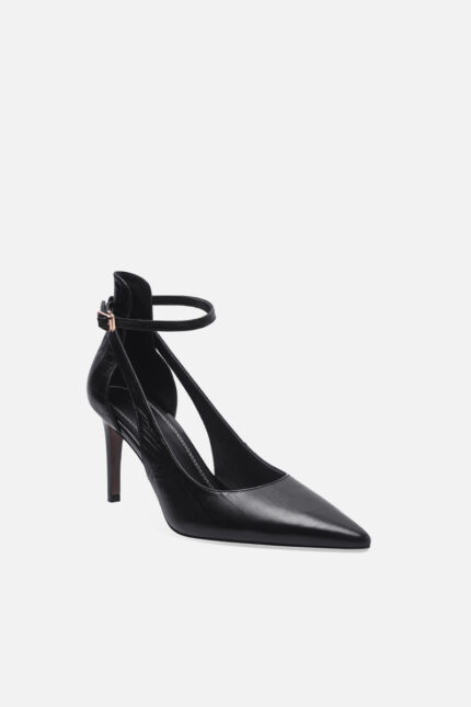 Leather lined high-heeled shoes